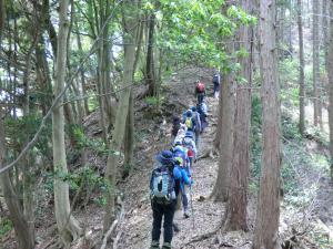 【写真３】森林浴登山