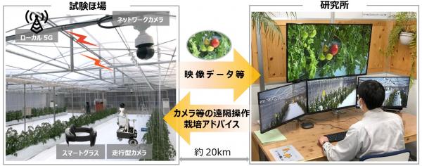 ローカル5Gを活用した遠隔での農作業支援