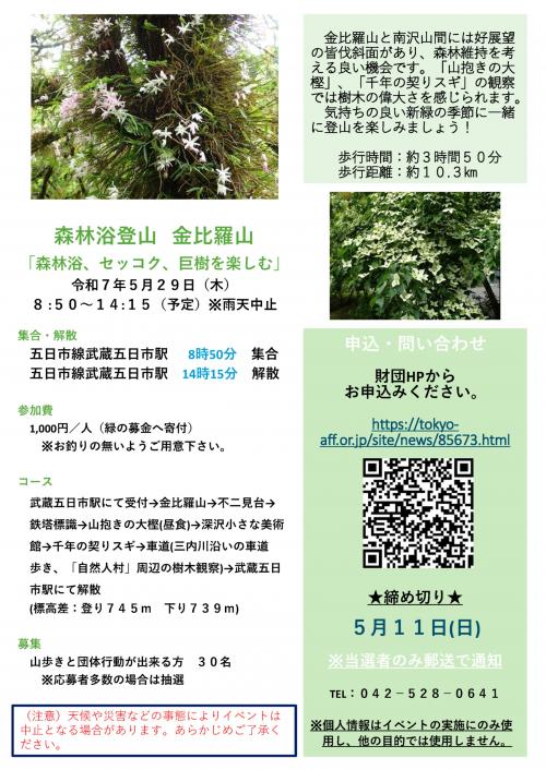 金比羅山　告知用チラシ