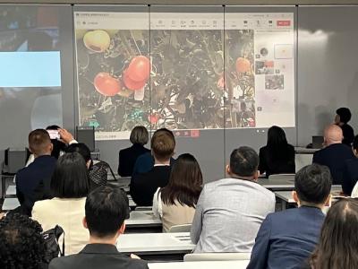 NTT e-CityLaboで遠隔指導を視聴