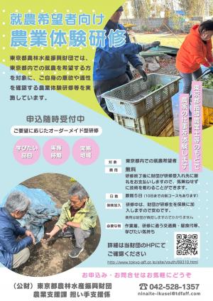 体験研修チラシ表面