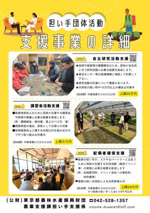 担い手団体活動支援事業チラシ裏面