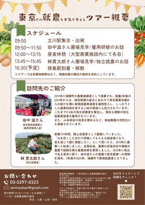R8第1回就農ツアーチラシ裏