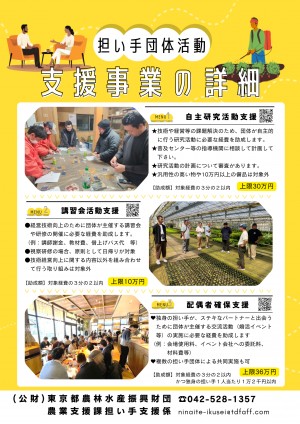 担い手団体活動支援事業チラシ裏