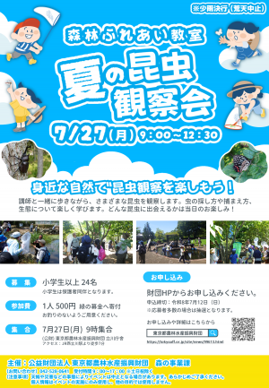 昆虫観察会チラシ