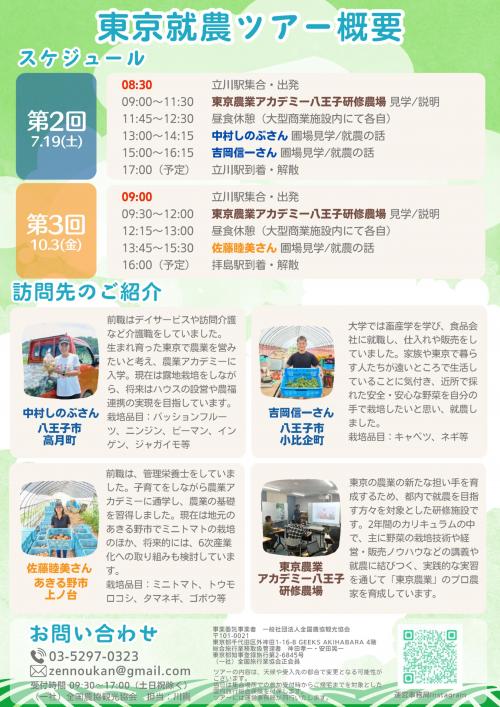 ツアーチラシ裏